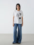 LC Waikiki Crew Neck Printed Combed Cotton Women's T-Shirt